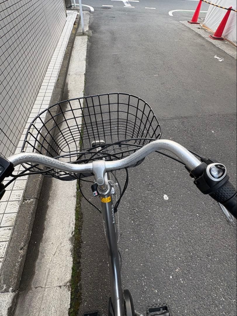 電動アシスト自転車 シティタイプ バスケット付き