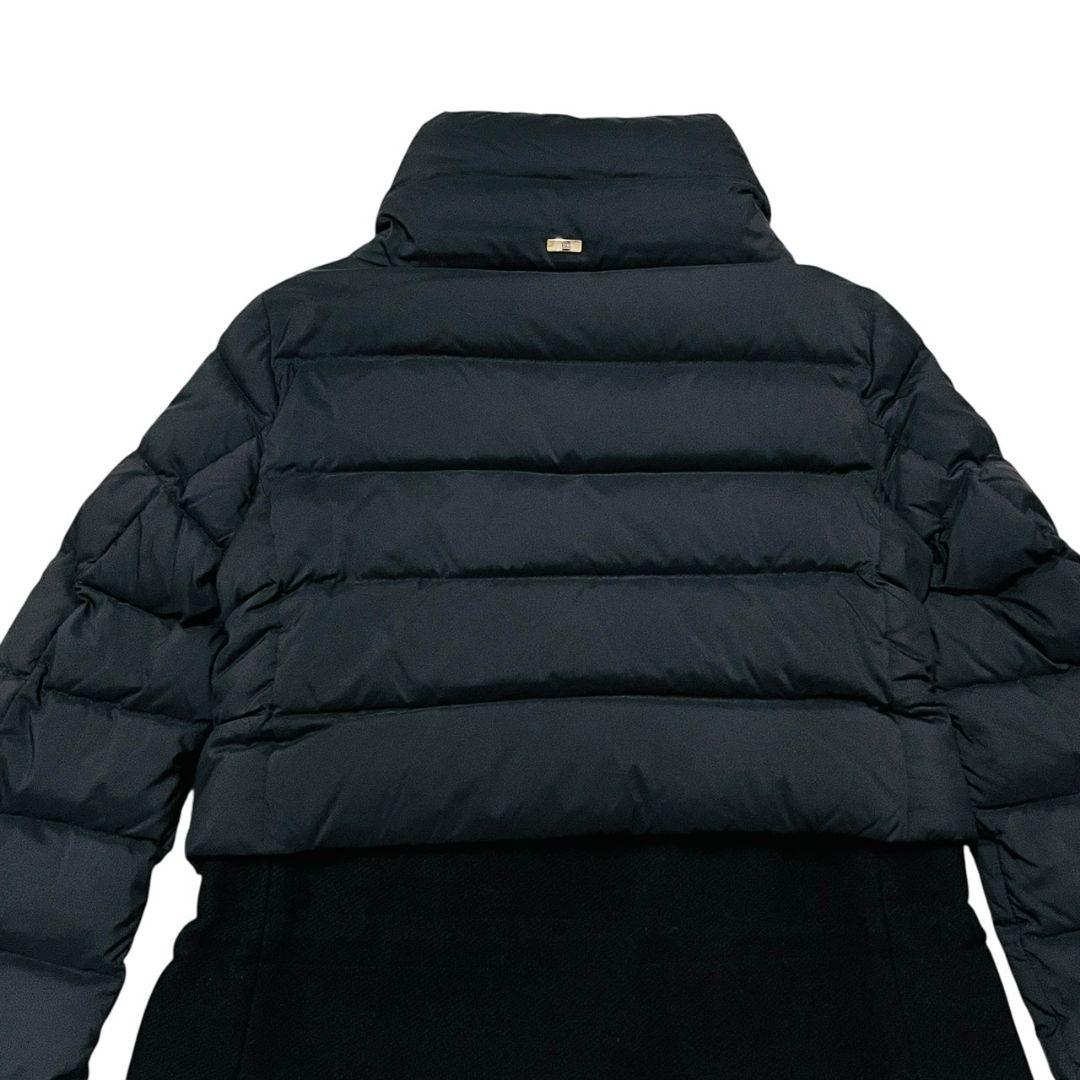 定価20万　HERNO ヘルノ エストネーション　異素材　ロングダウンコート