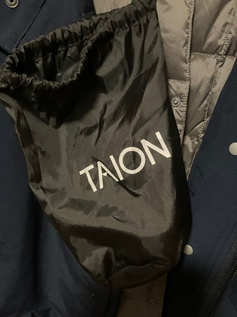 美品たぶん未使用　TAION ネイビー ダウン　ライナー　モッズコート Lサイズ