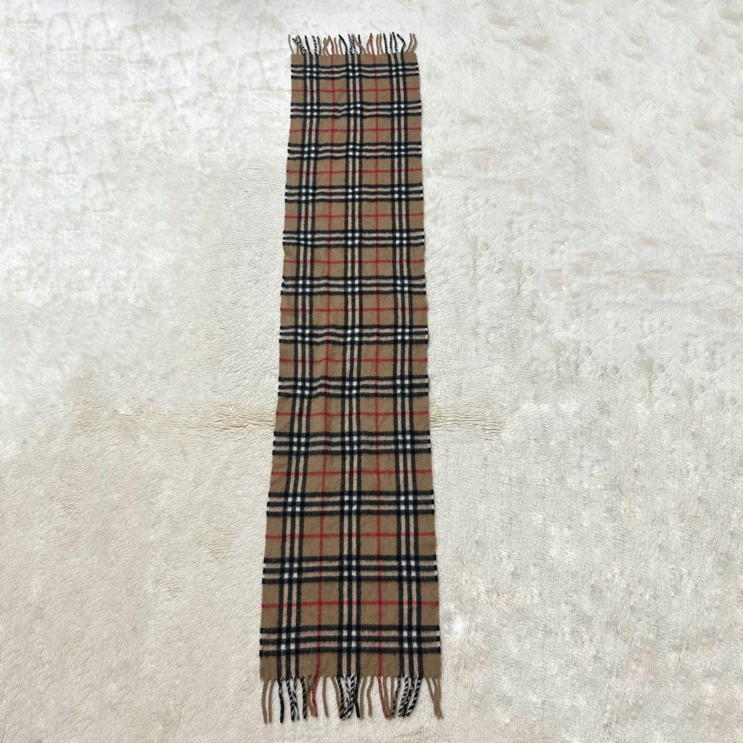 Burberrys バーバリー マフラーノバチェック カシミヤ100% 英国製