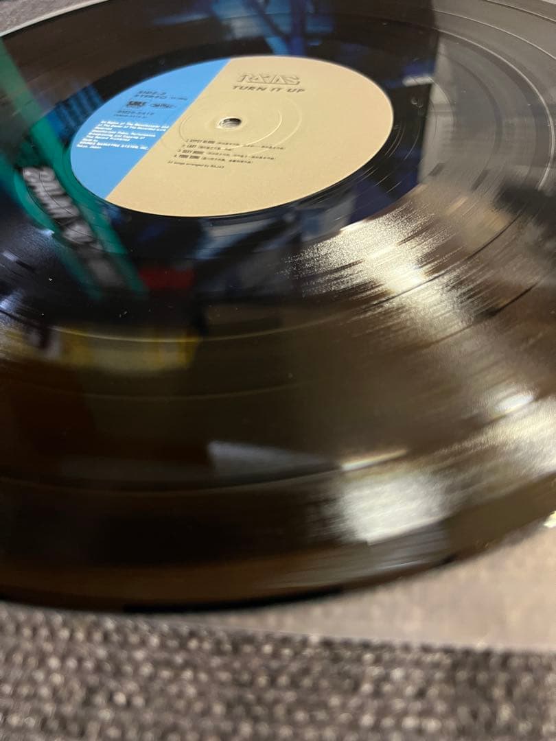 RAJAS TURN IT UP 帯付き 美品 邦楽ロック LPレコード 邦楽