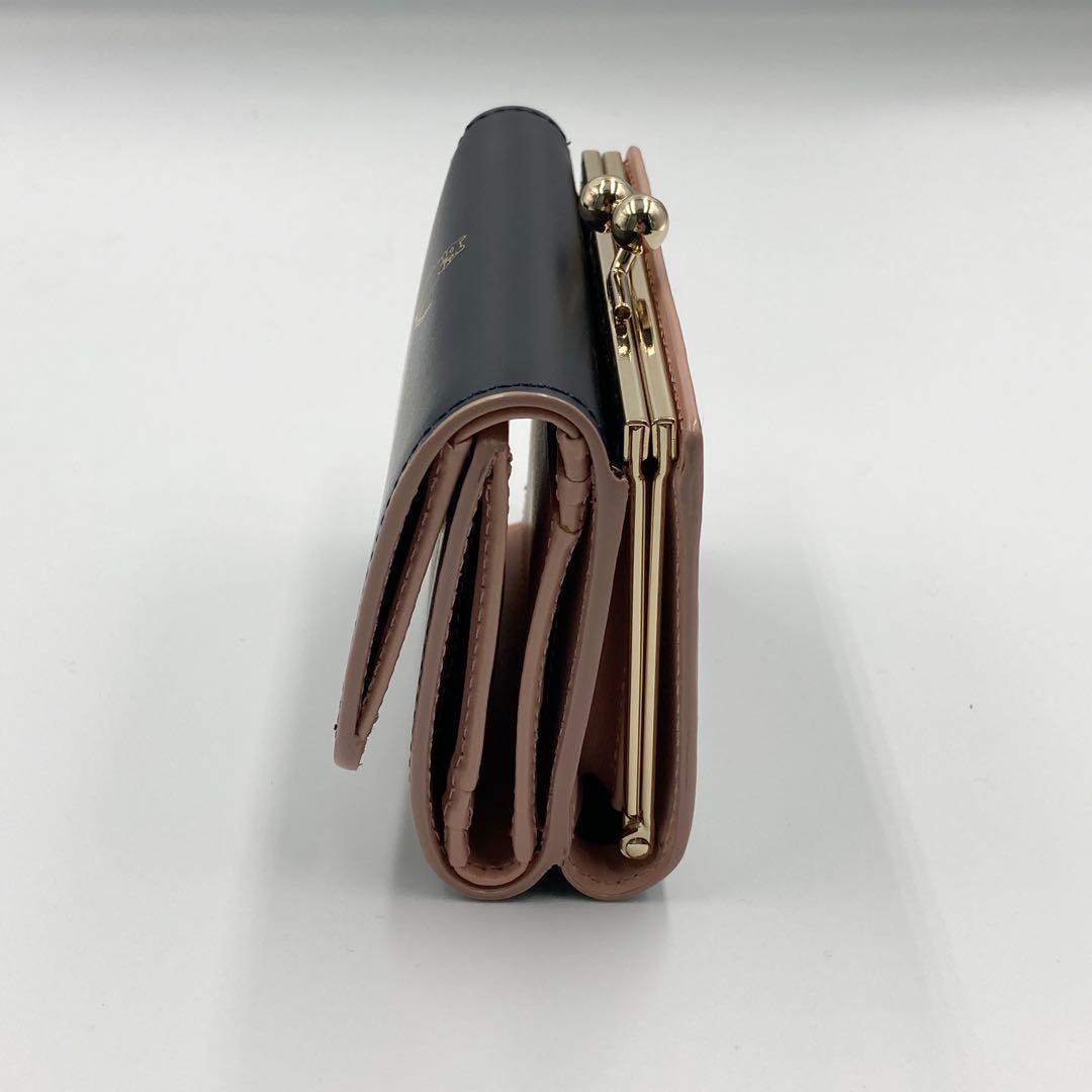 【新品】Paul Smith ポールスミス キャット がま口 三つ折り財布 濃紺
