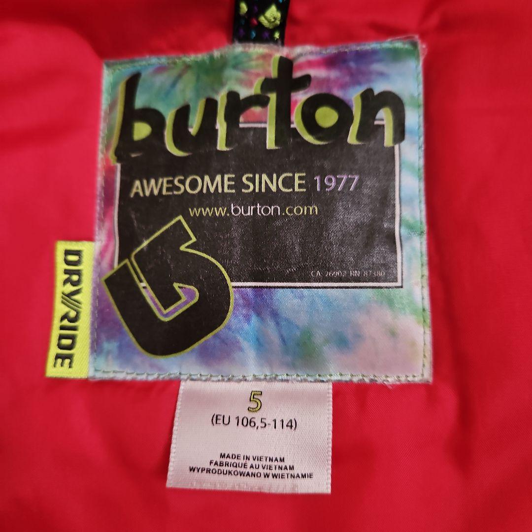BURTONスキーウエア　サイズ5 EU106.5～114　110～120㎝