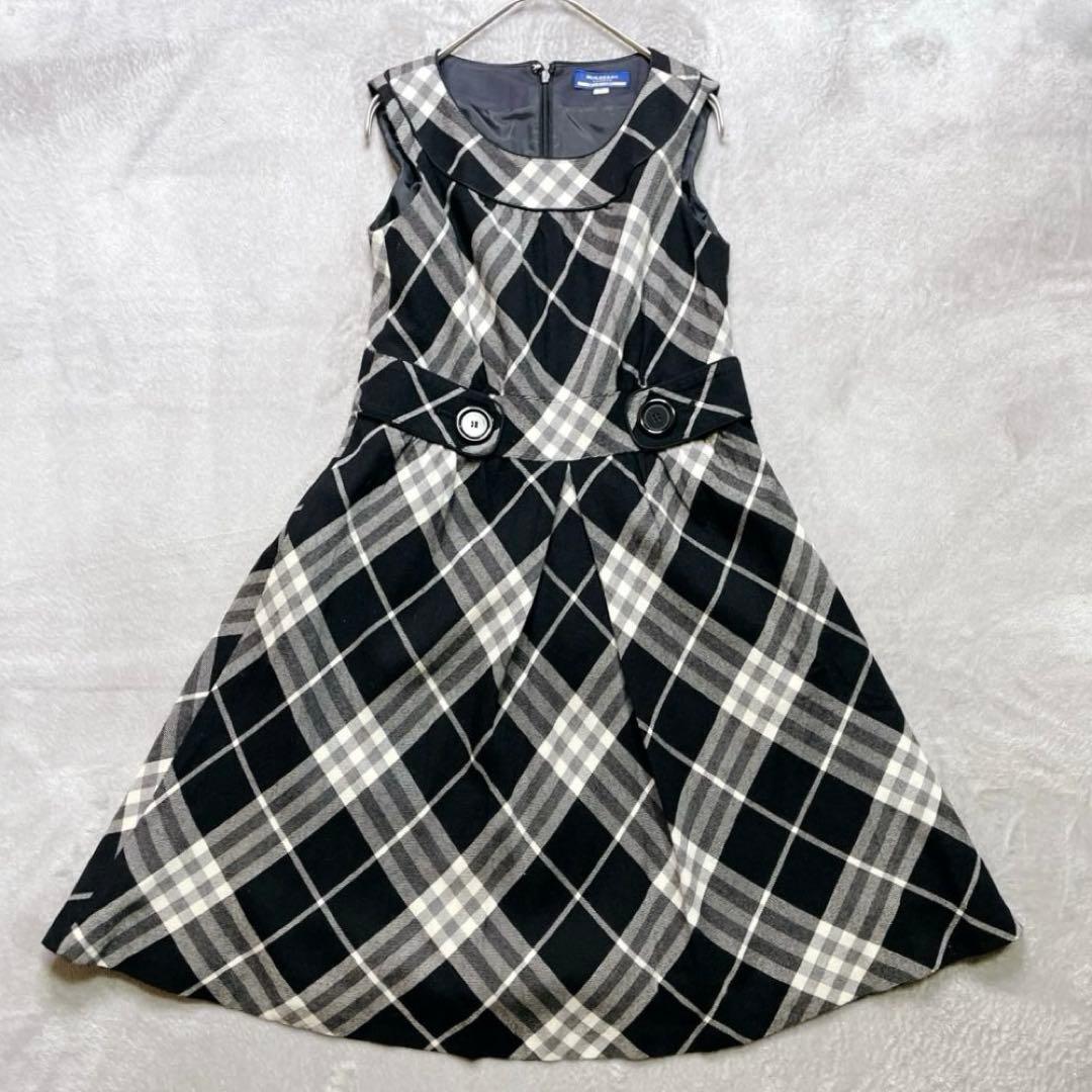 美品✨ バーバリーブルーレーベル ノースリーブ ワンピース 36 ノバチェック