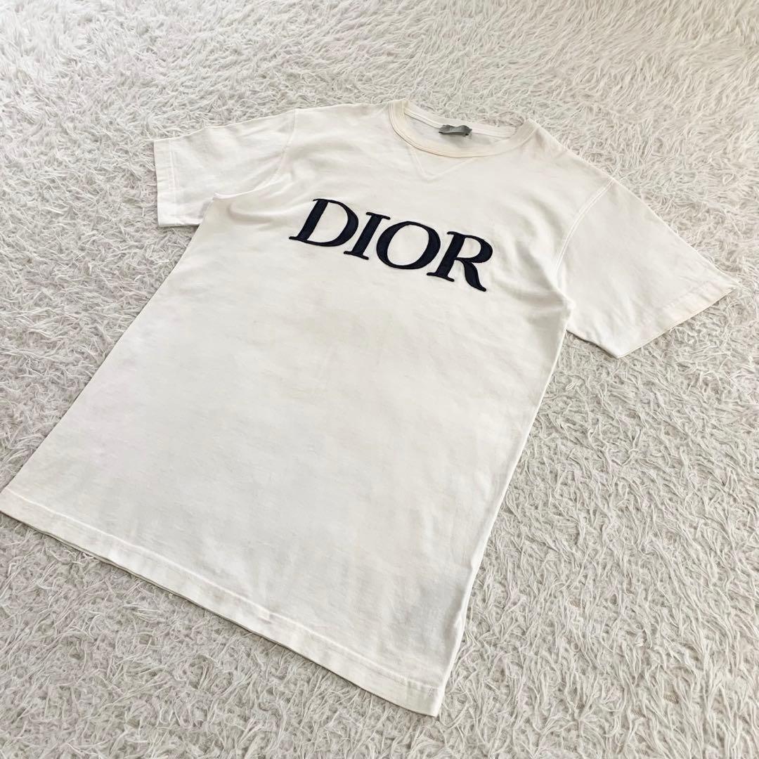 現行タグ　ディオールオム　エンブロイダリー　ロゴ　半袖Tシャツ　Dior