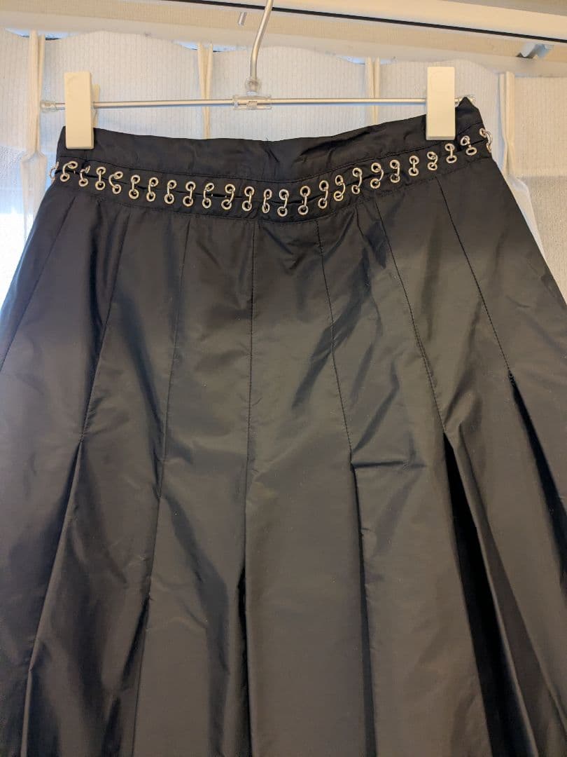 MONCLER KEI NINOMIYA ブラック プリーツスカート 40
