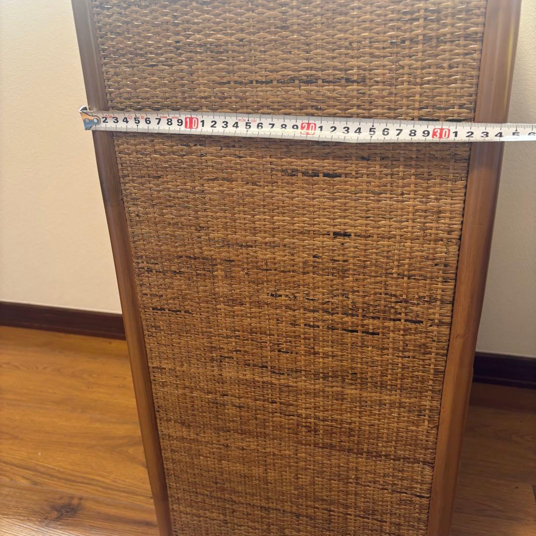 【美品】籐 ラタン 6段チェスト 引き出し 収納 タンス 電話台 ビンテージ