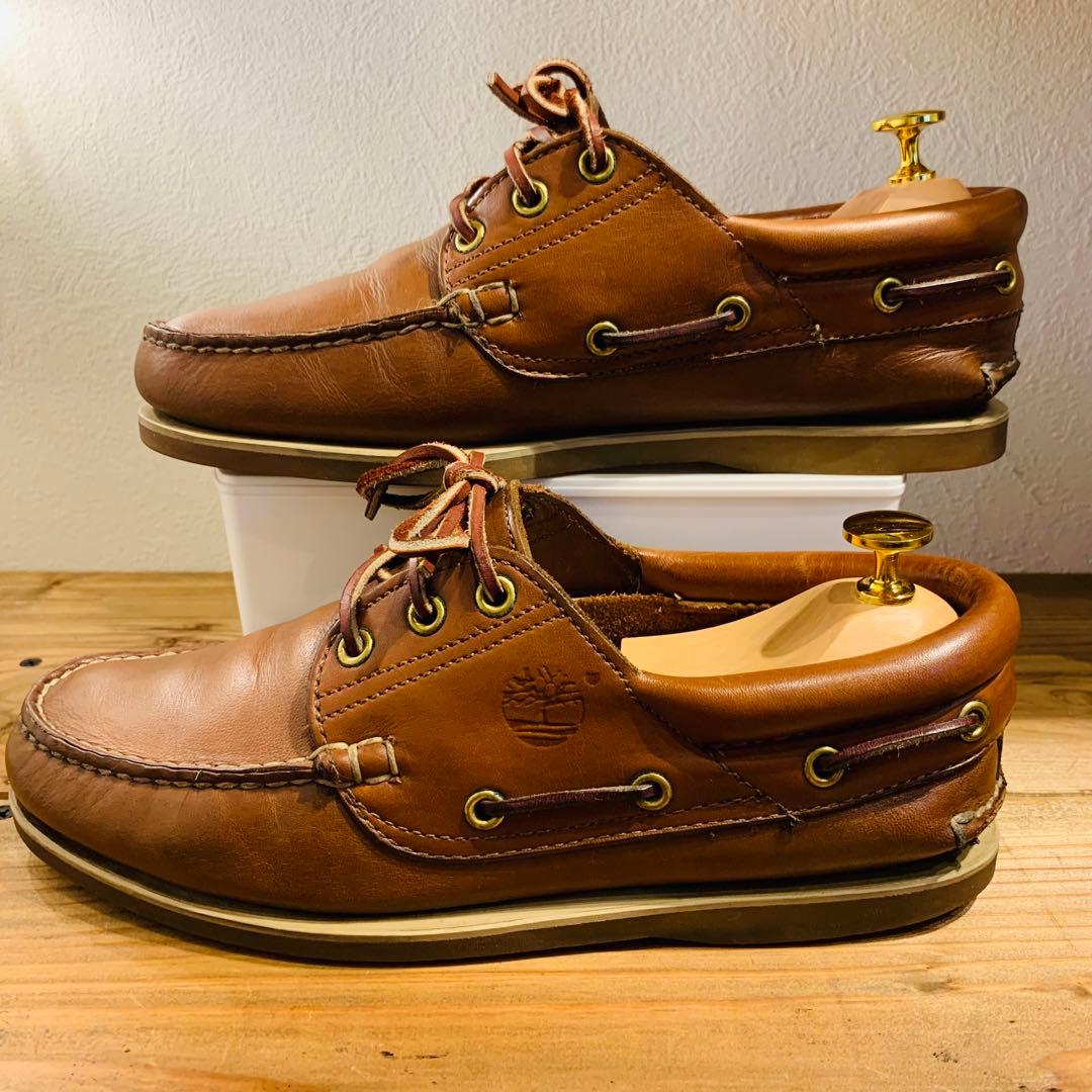 美品】7W Timberland スリーアイ　デッキシューズ 25.5cm