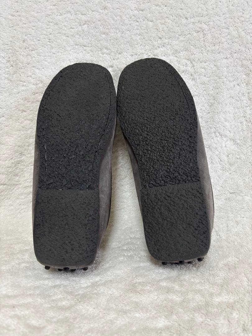 TOD'S トッズ モカシン ドライビングシューズ　メンズグレー6.5 [美品]