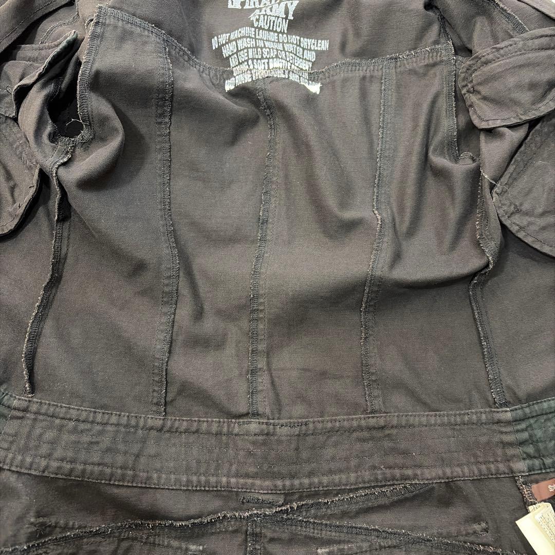 ダークコアy2kグランジギミックパンク　ミリタリージャケット