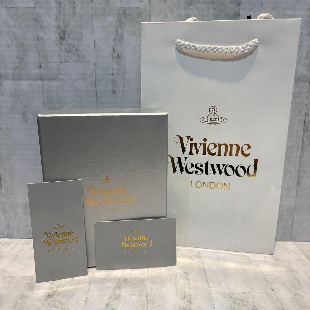 Vivienne Westwood 3つ折り財布 / レッド/シルバー金具付き