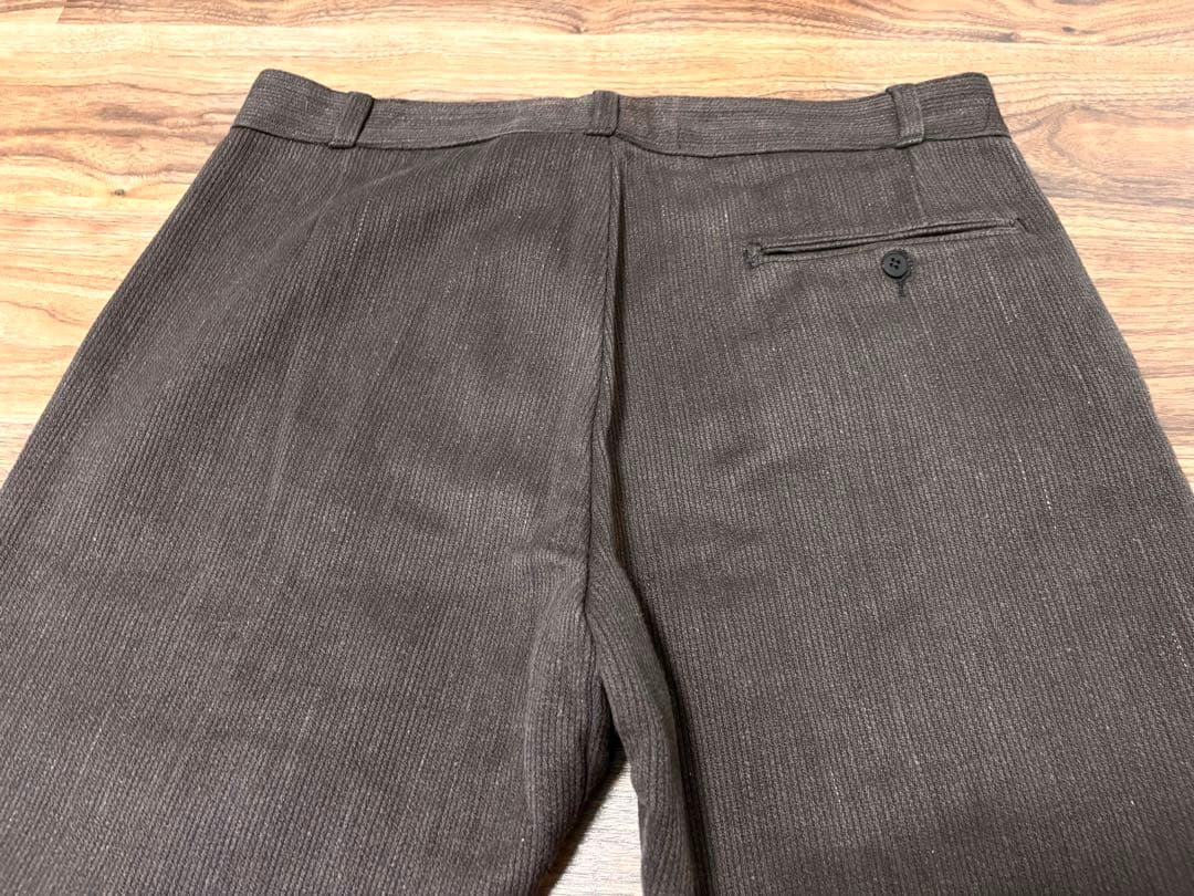 40s〜 フレンチヴィンテージ コットンピケパンツ CREPIER ごま塩