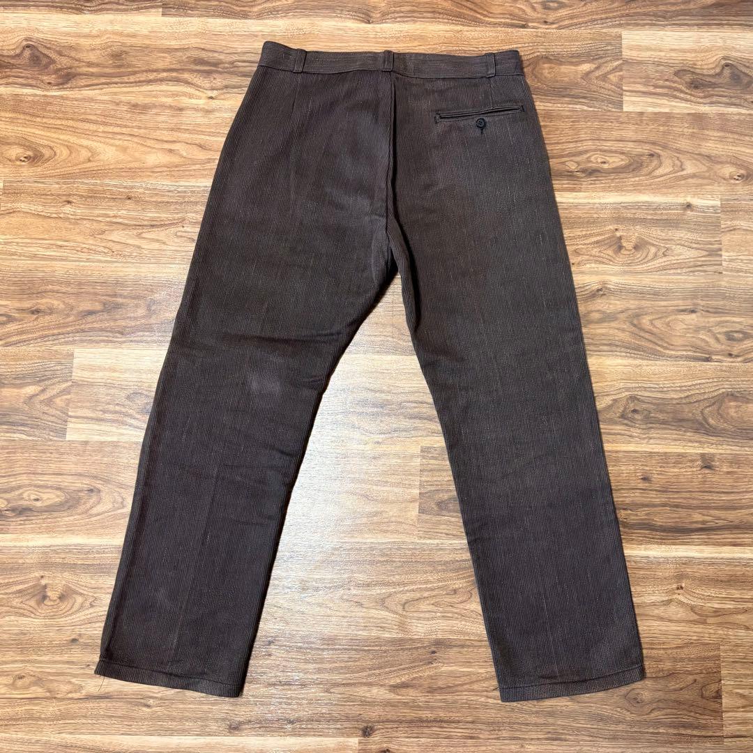 40s〜 フレンチヴィンテージ コットンピケパンツ CREPIER ごま塩
