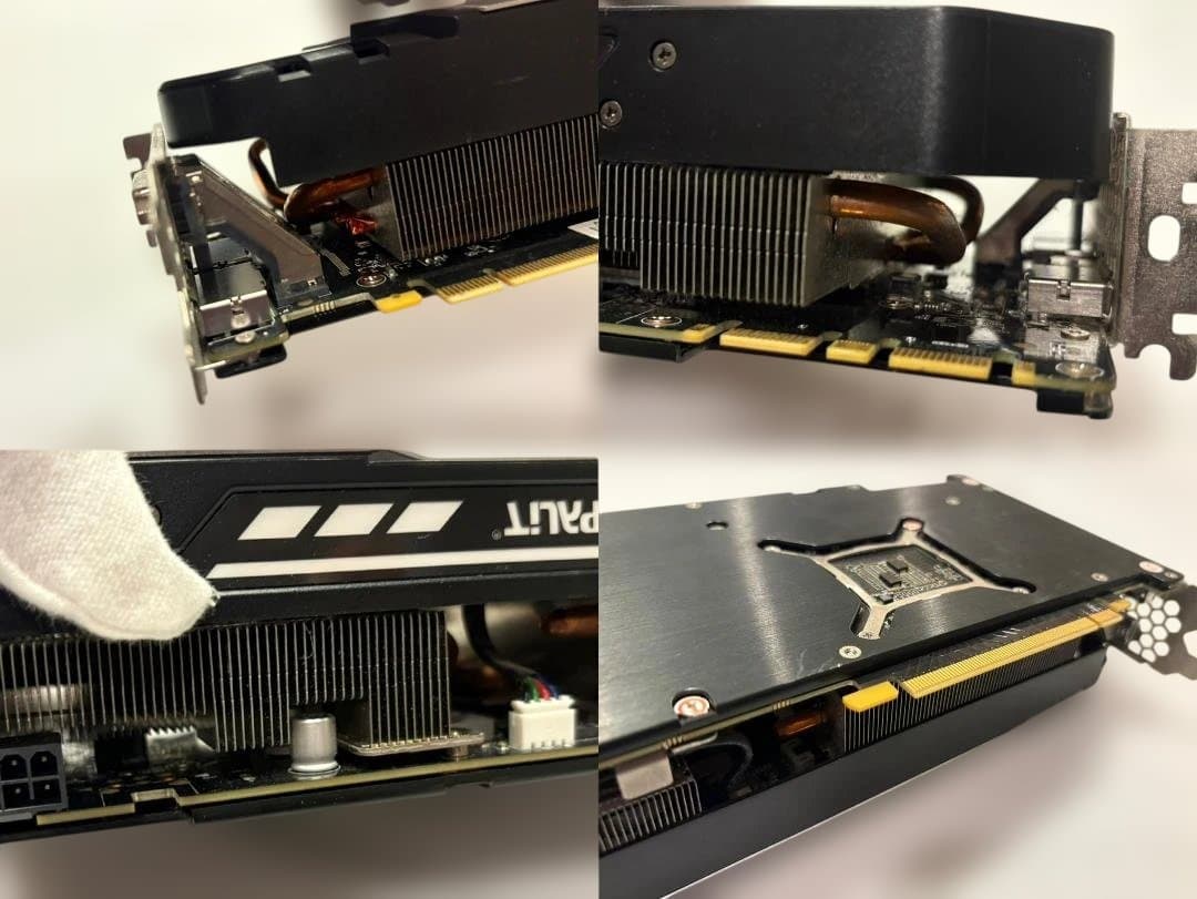 GTX1070 8GB Palit JetStream 起動確認 現状品