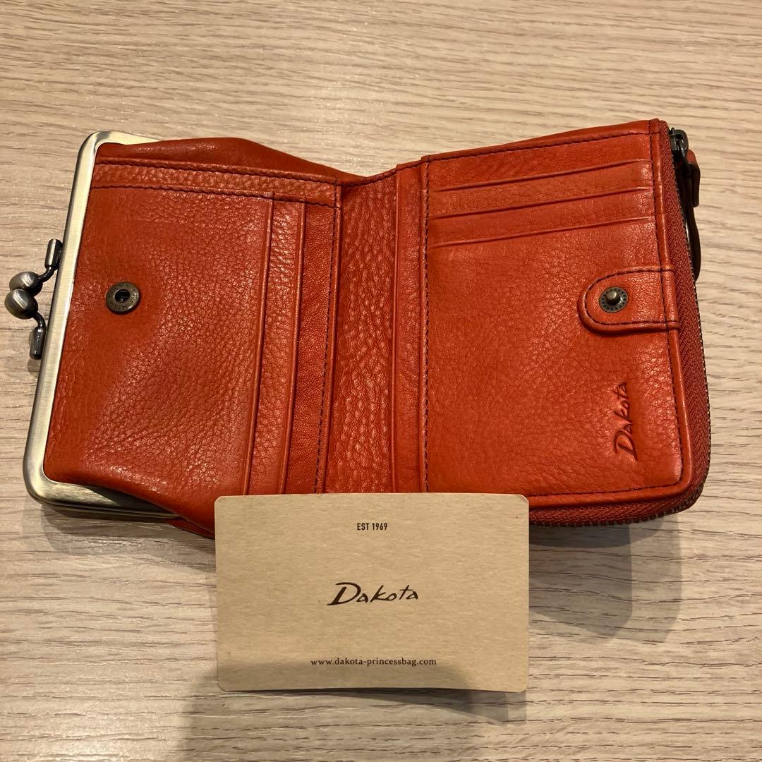 【26020809】 DAKOTA ダコタ アーブル がま口二つ折り財布