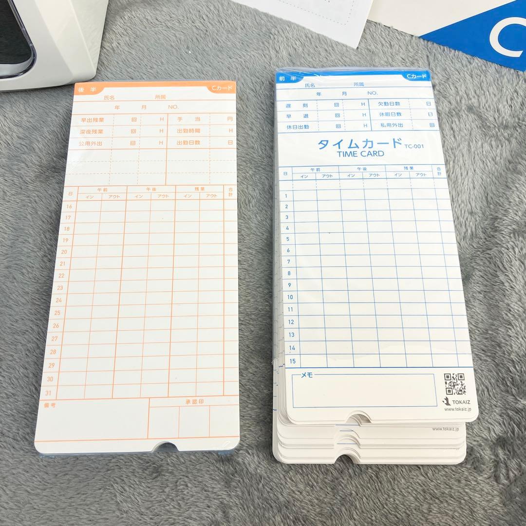 【美品】TOKAIZ トカイズ タイムレコーダー TR-001s タイムカード付