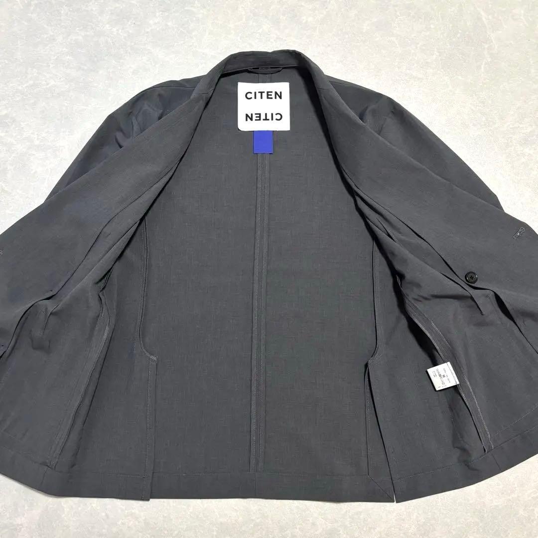 【美品】CITEN セットアップ 軽量 ジャケット ワイドパンツ M 春 グレー