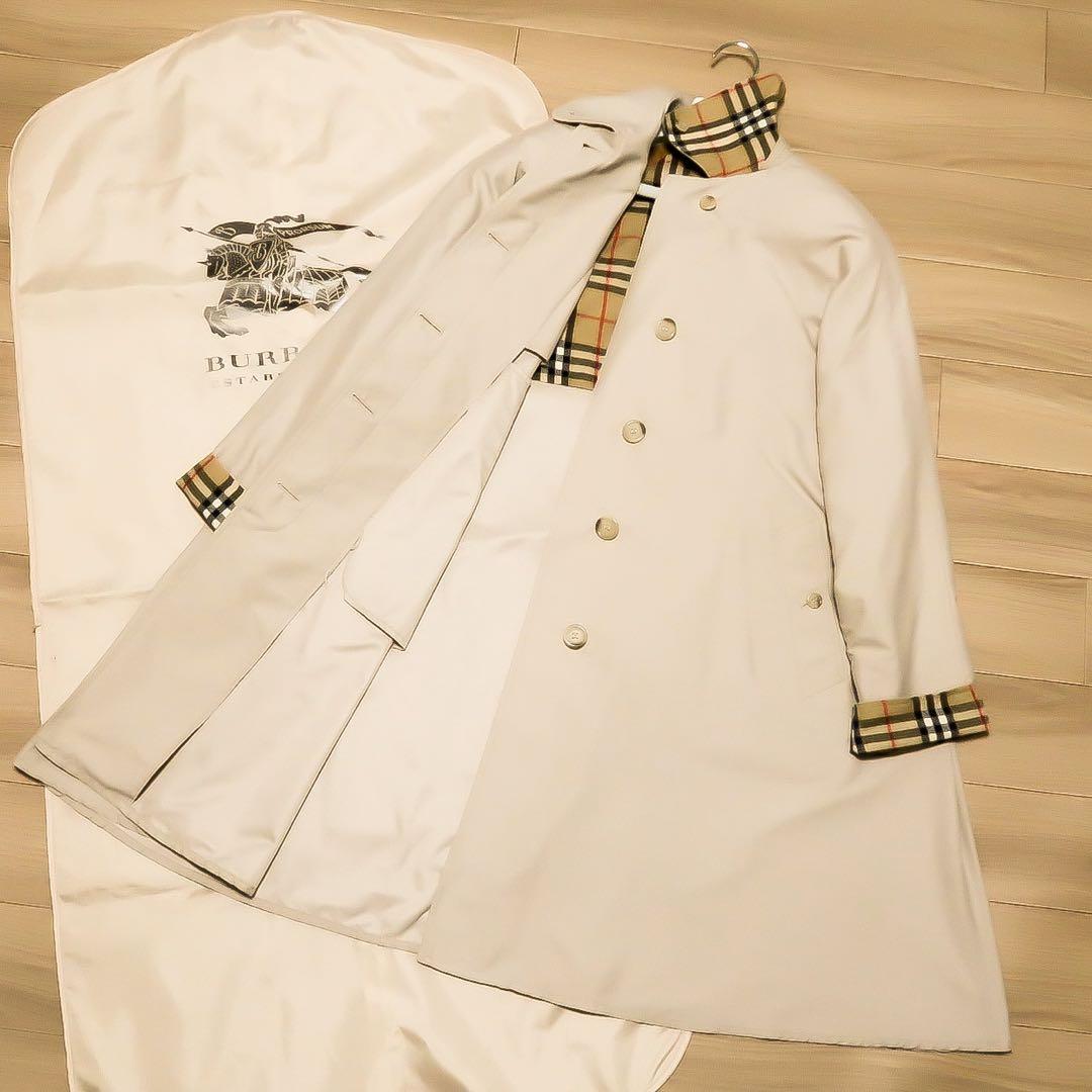 極貴重 英国製 BURBERRY バーバリー Aライン ステンカラーコート