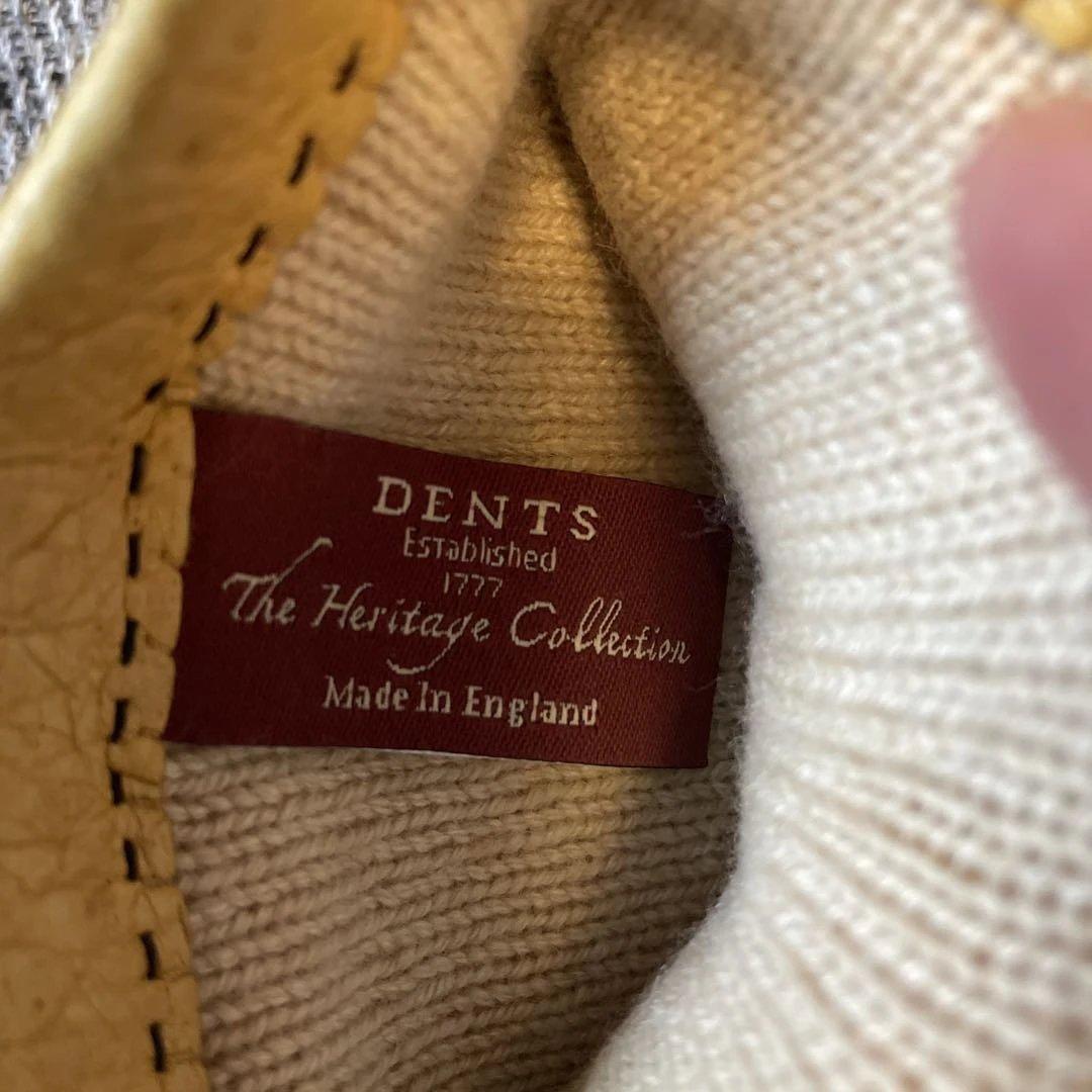 DENTS レザー手袋 イエロー