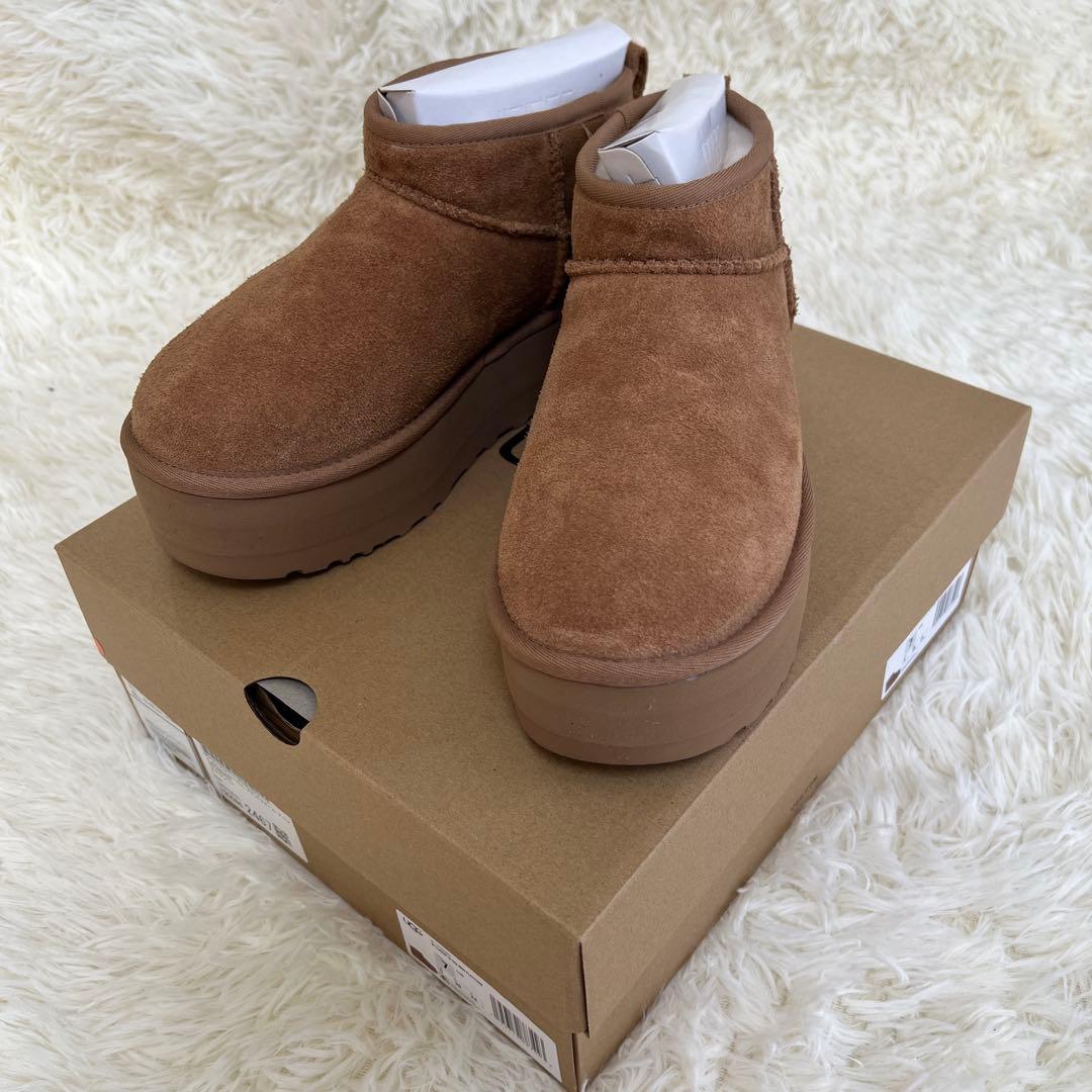 UGG クラシック ウルトラミニプラットフォーム ブーツ Chestnut