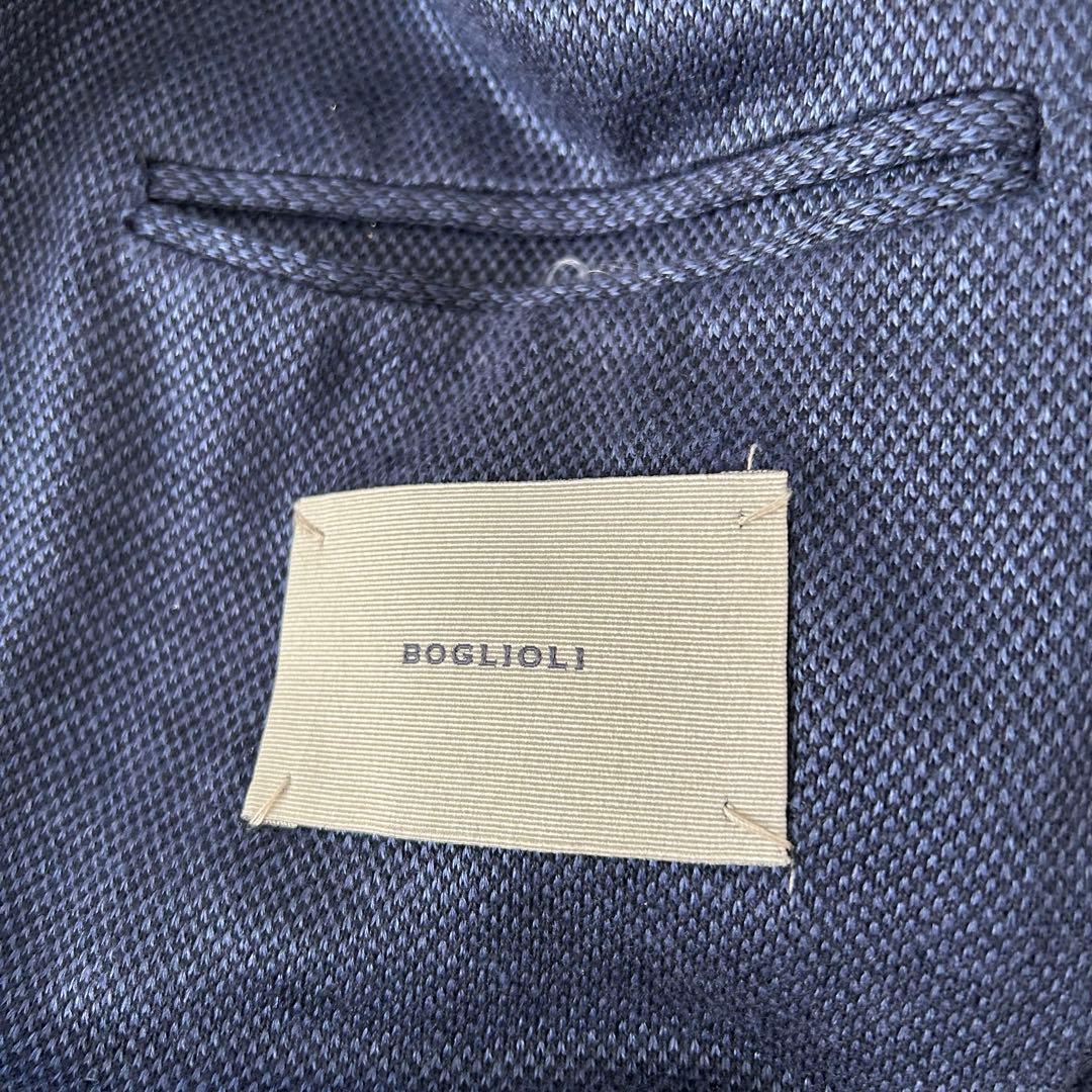 BOGLIOLI DOVER リネン コットン ホップサック アンコンジャケット