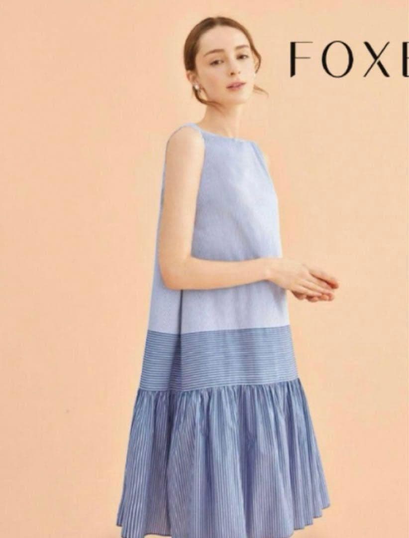 美品✨フォクシー 2021年 マリナサンドレス ふんわり Aラインワンピース