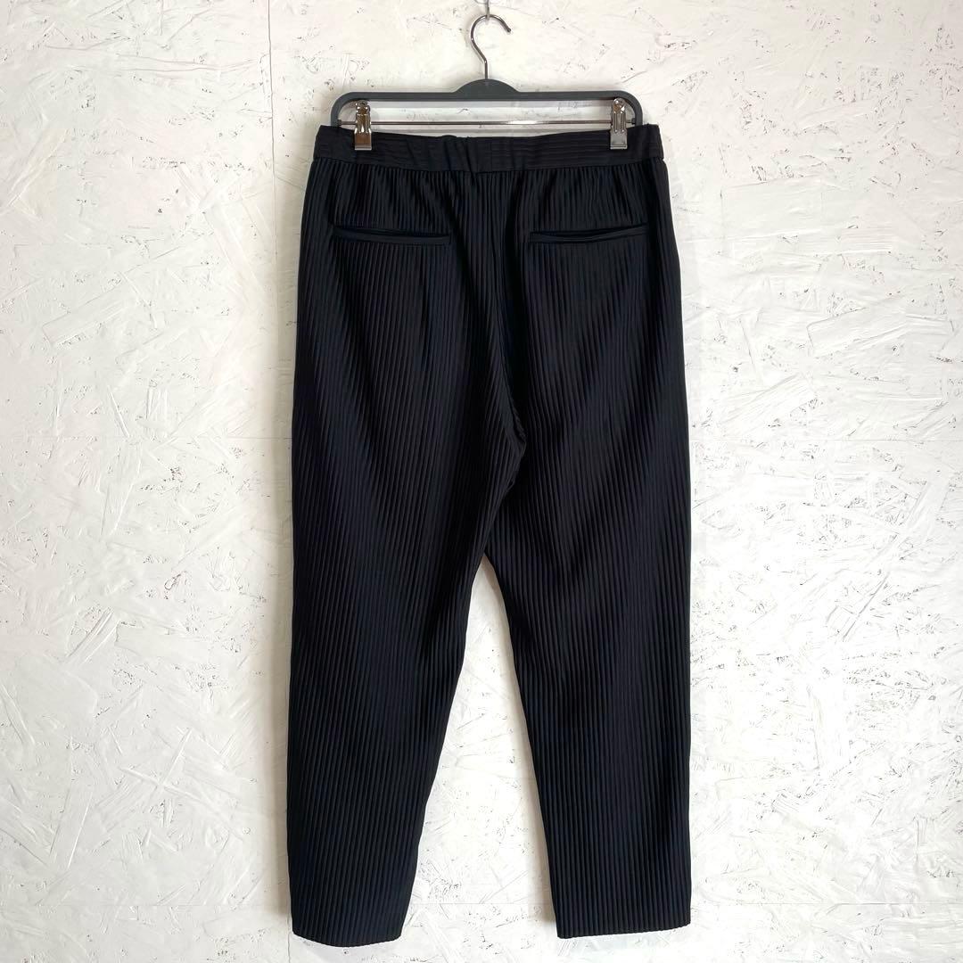 セットアップ【ZARA】プリーツジャケット　テーパードパンツ　黒　L