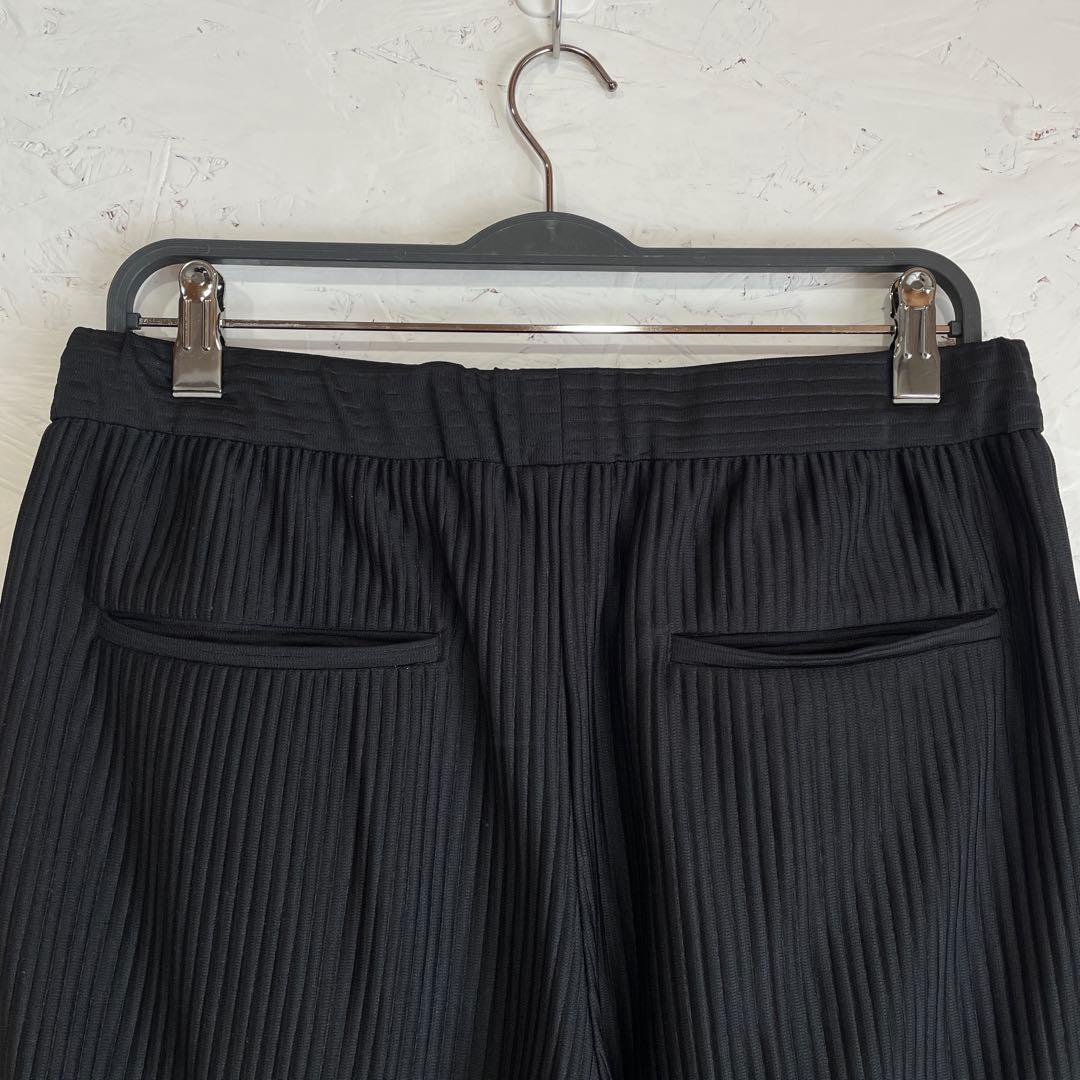 セットアップ【ZARA】プリーツジャケット　テーパードパンツ　黒　L