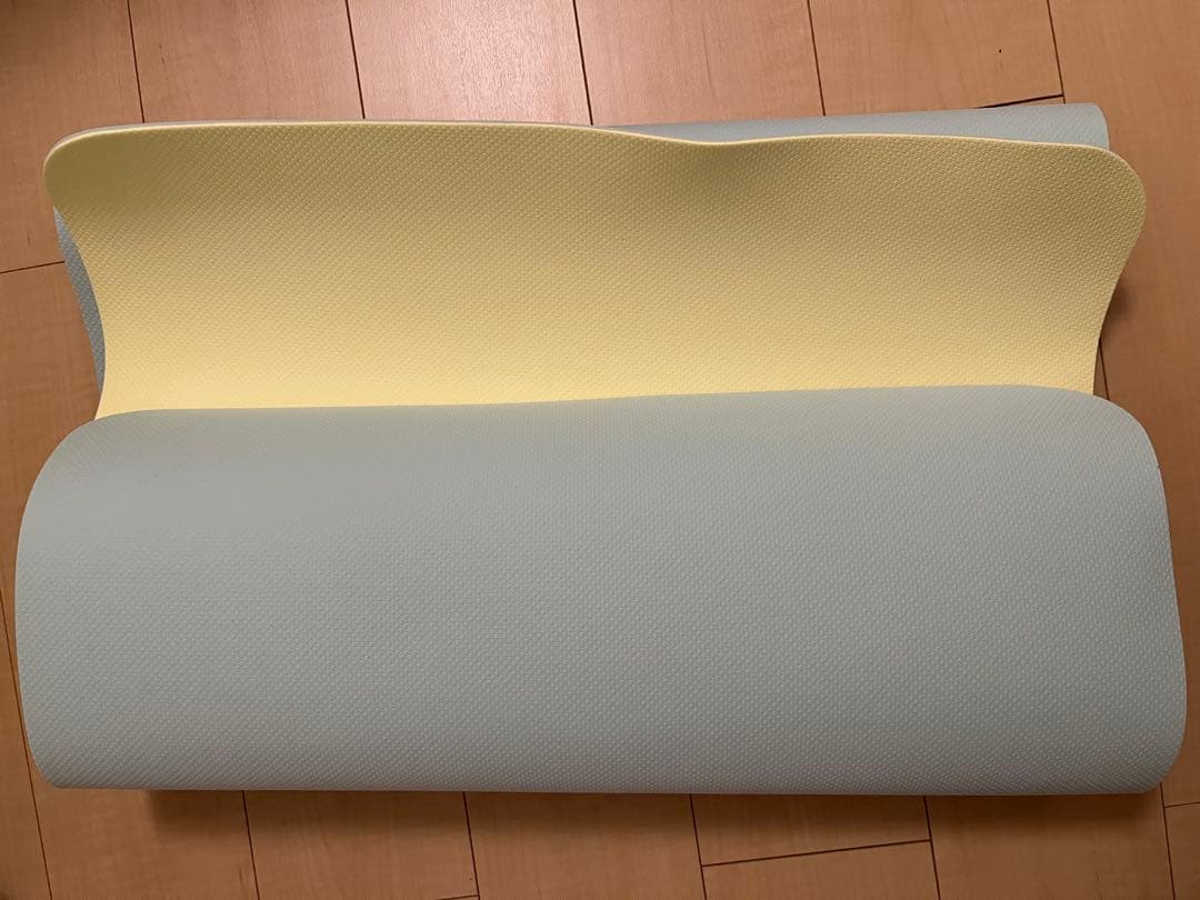 LAVA ヨガマット ヨガラグ　2枚　ブルー イエロー　収納バッグ　セット