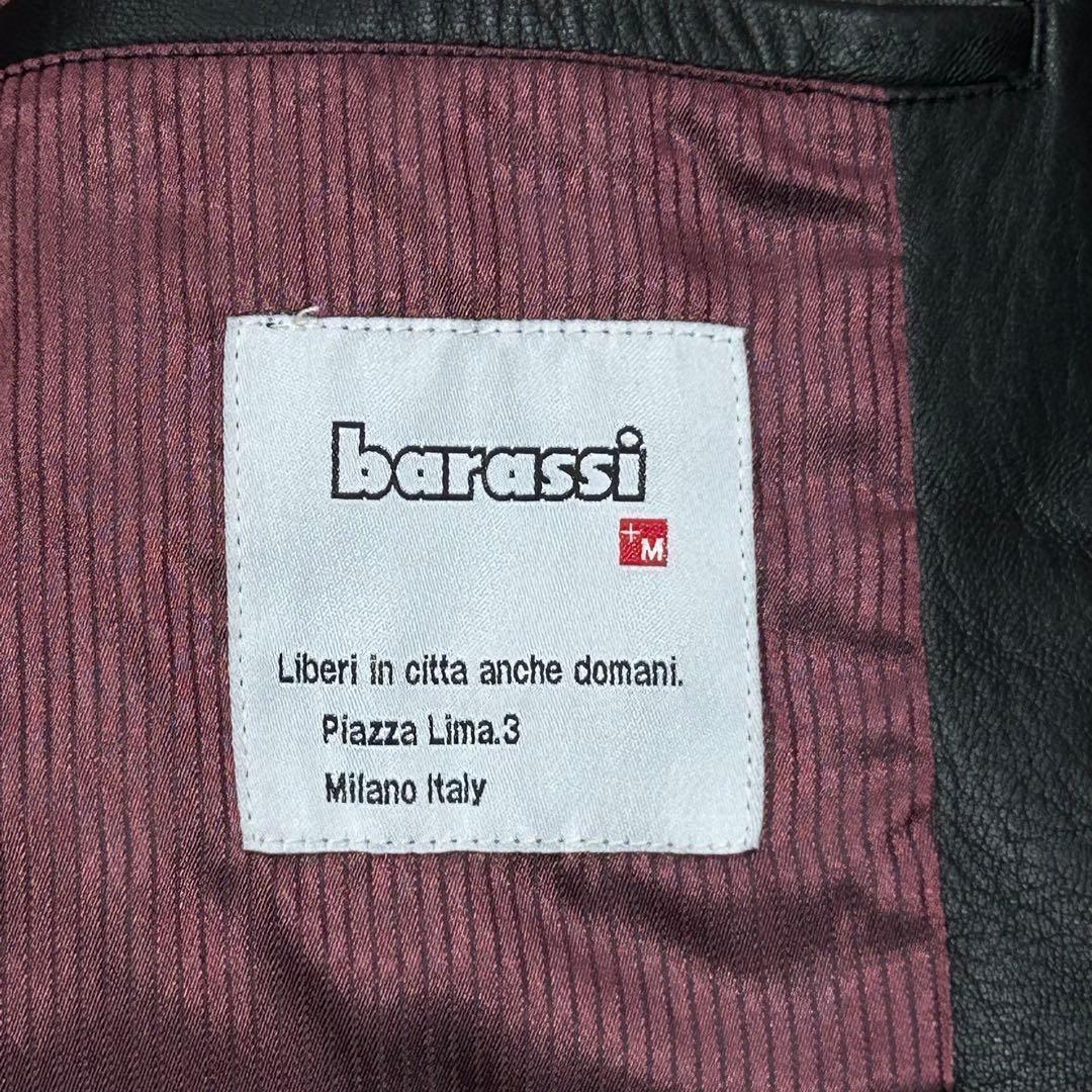 ‼️冬物値下げ‼️ barassi バラシ ミラノ ジャケット ラム革 ブラック