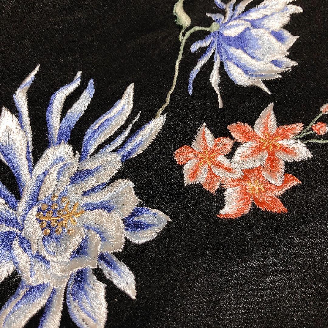 ヴィヴィアンタム★VIVIENNE TAM★パワーネット★ワンピース★花刺繍★0