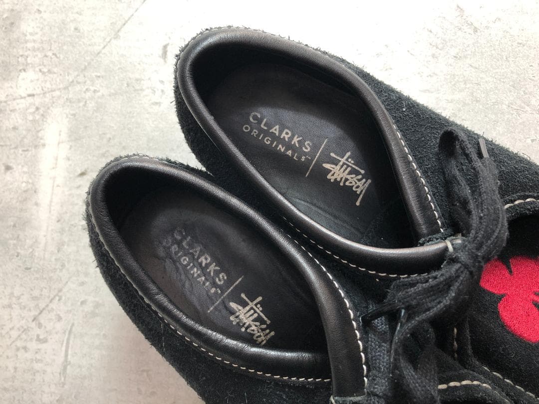 Clarks STUSSY ワラビー スエード UK9 38-4-39