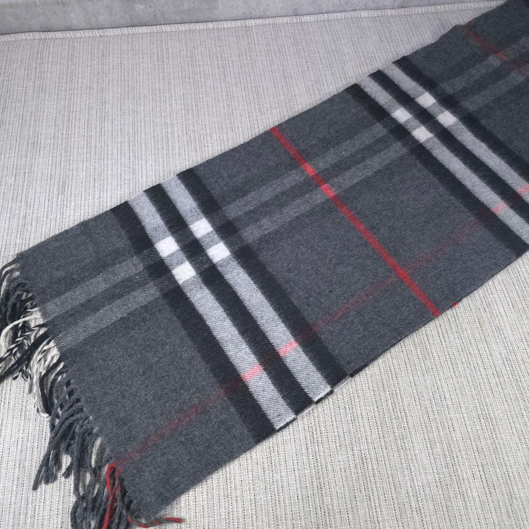 美品　BURBERRY　バーバリー　ノバチェック　カシミヤ　マフラー　100％