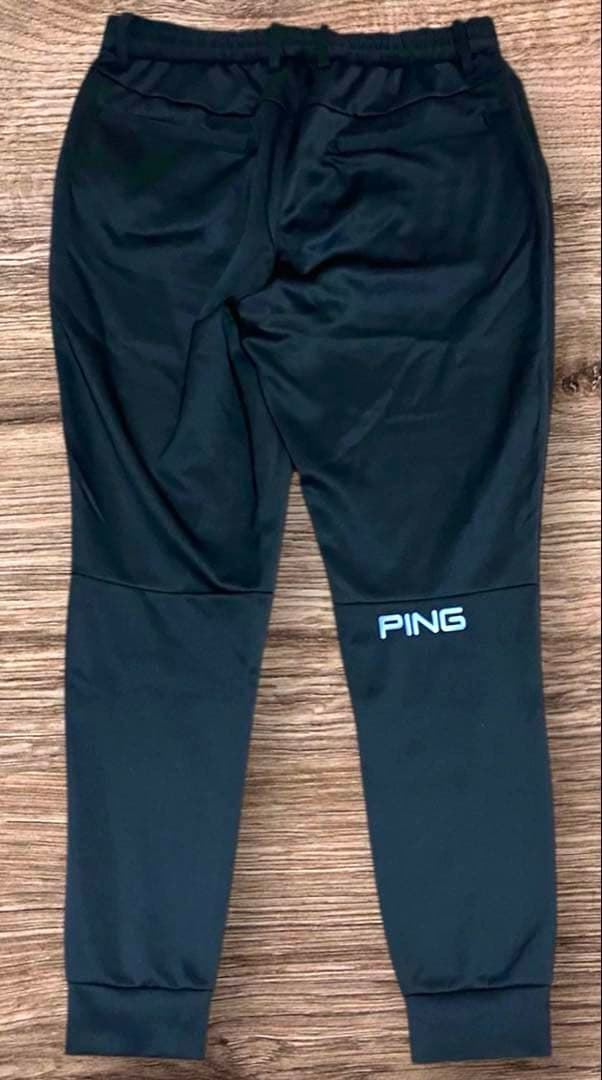 美品　PING　スウェット　ジョガーパンツ　黒　ストレッチ ブラック L