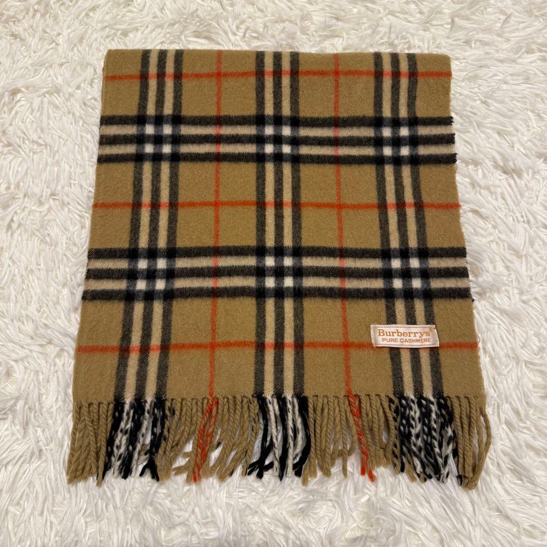 【Burberry’s】マフラー カシミヤ100% ベージュ ノバチェック