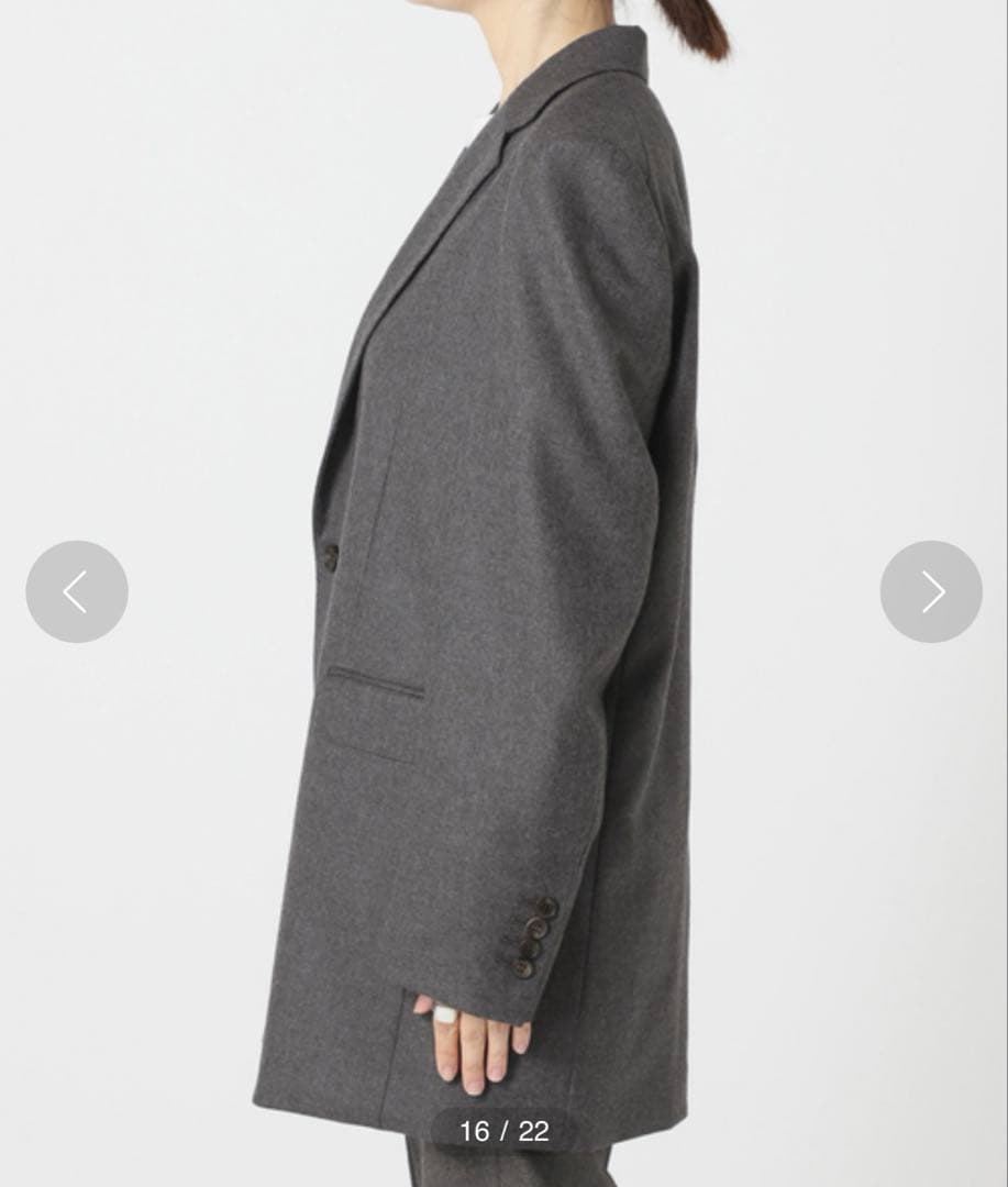 plage Big Tailored ジャケット グレー