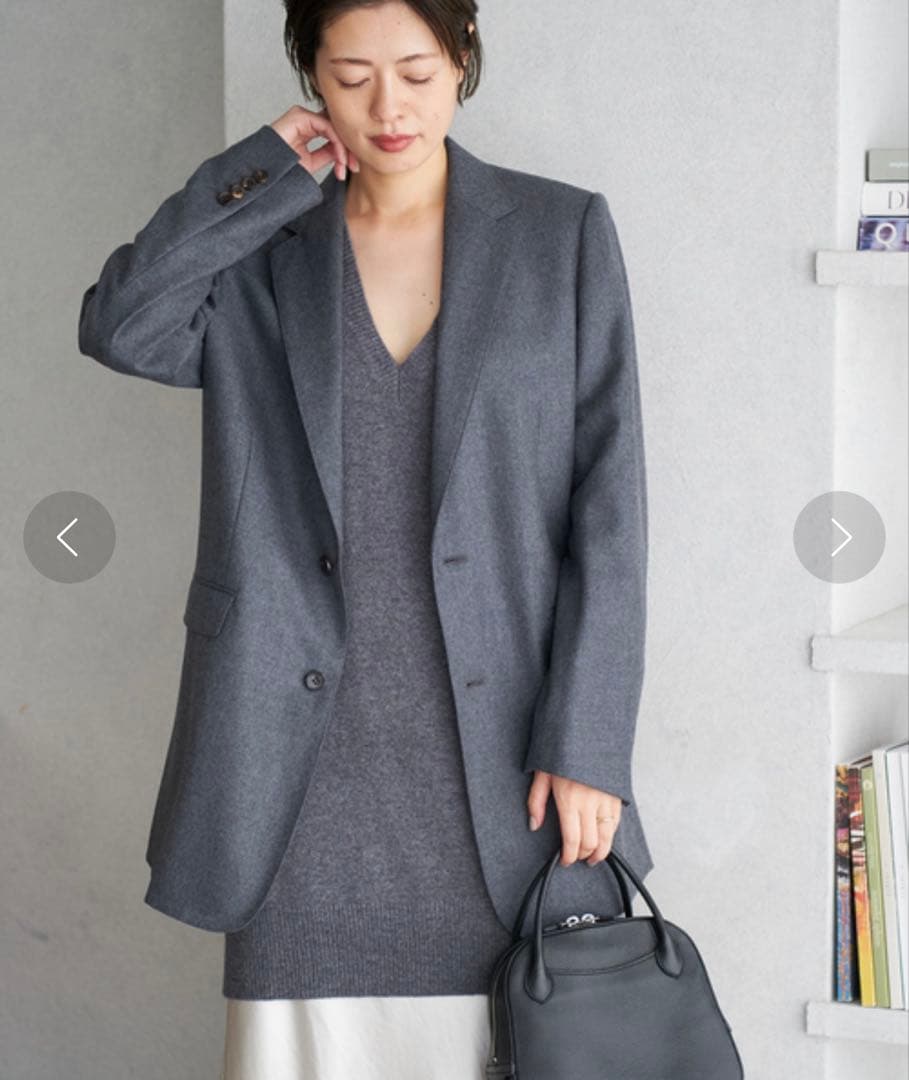 plage Big Tailored ジャケット グレー