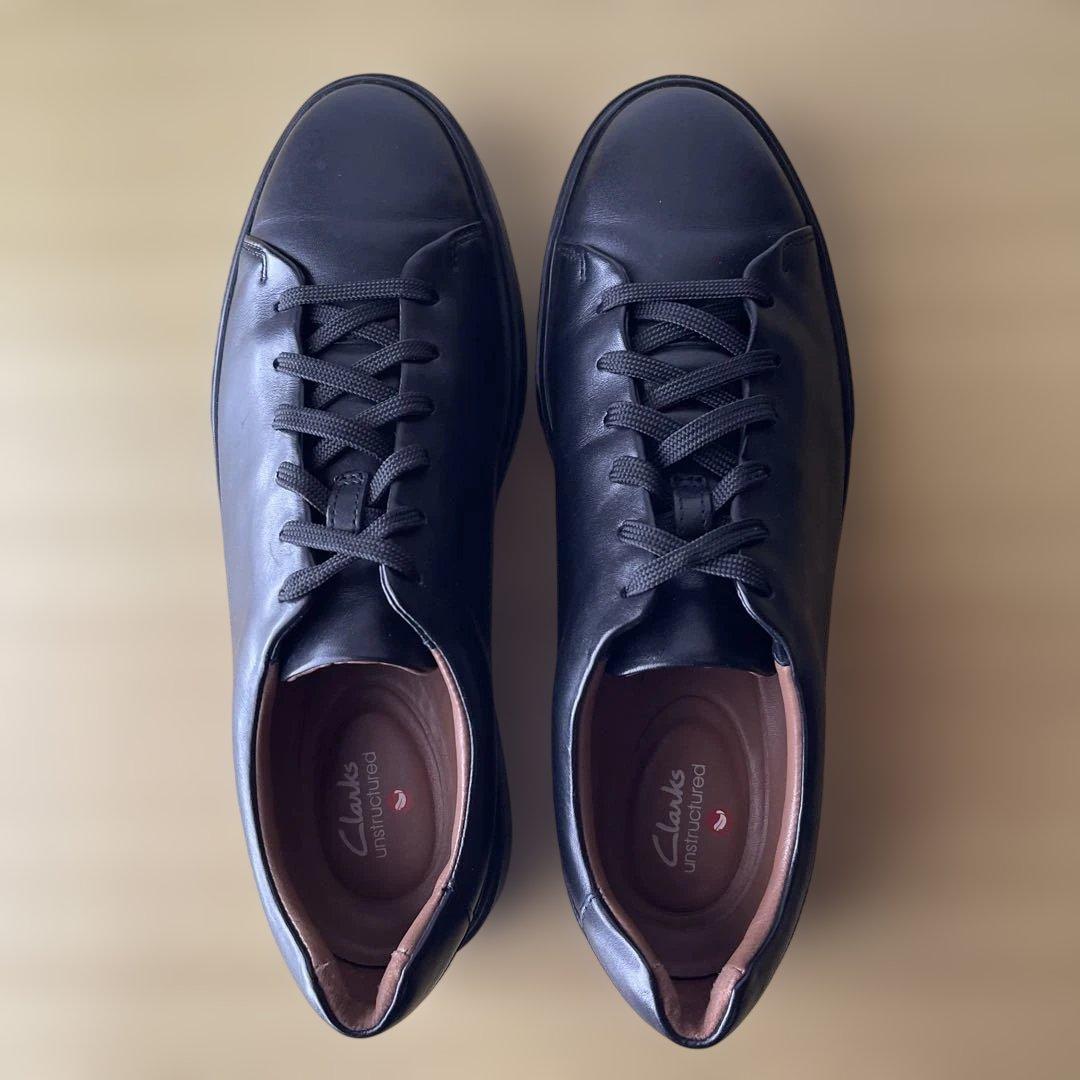 【Clarks】UnCostaLaceアンコスタレースレザーシューズ27.5cm