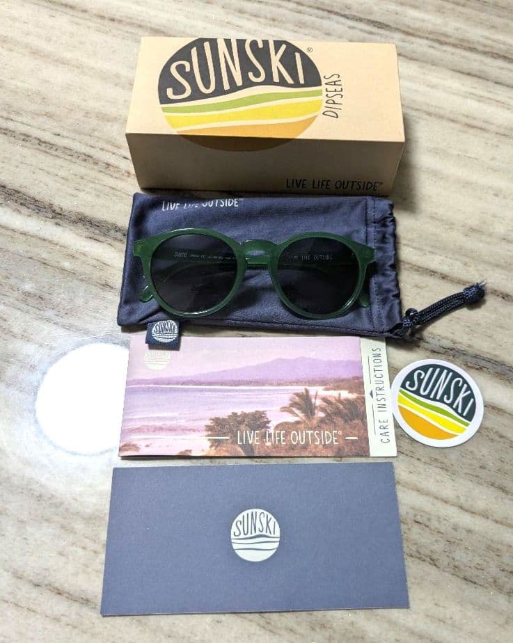 SUNSKI グリーンサングラス(レア)