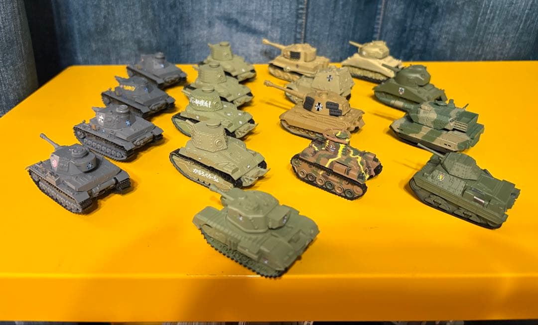 ガルパン？戦車　プルバックタンク15体セット