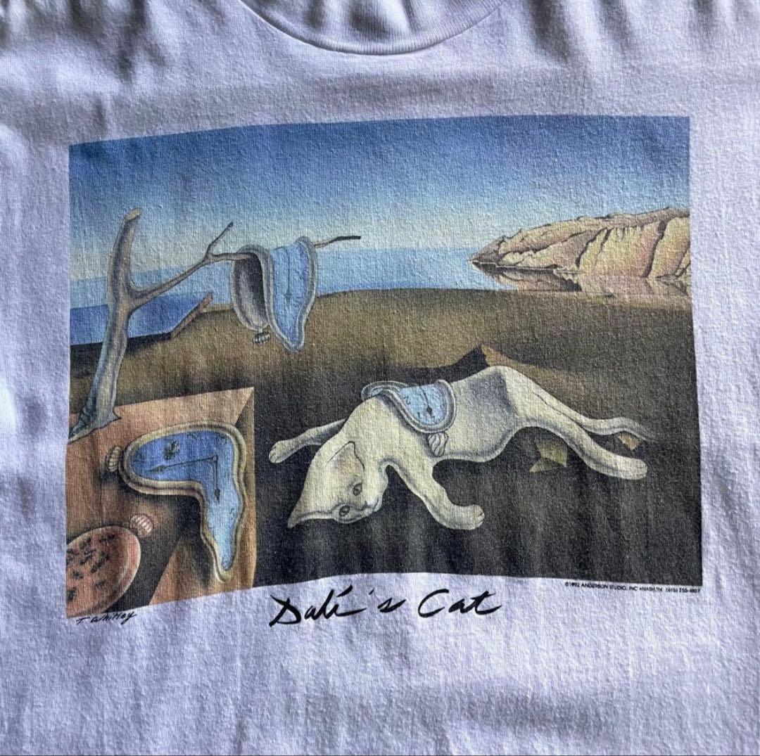 90s DALI's CAT Salvador Dali tee “記憶の固執”