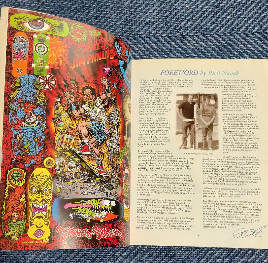 洋書 SURF SKATE ART & ROCK OF JIM PHILLIPS