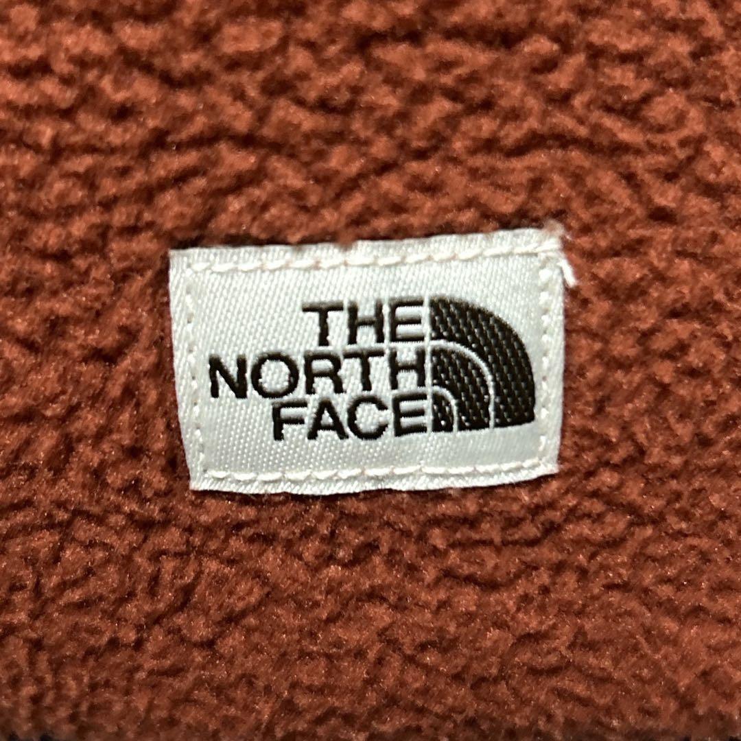 《美品》THE NORTH FACE☆フリース ジップアップベスト 茶色 2XL