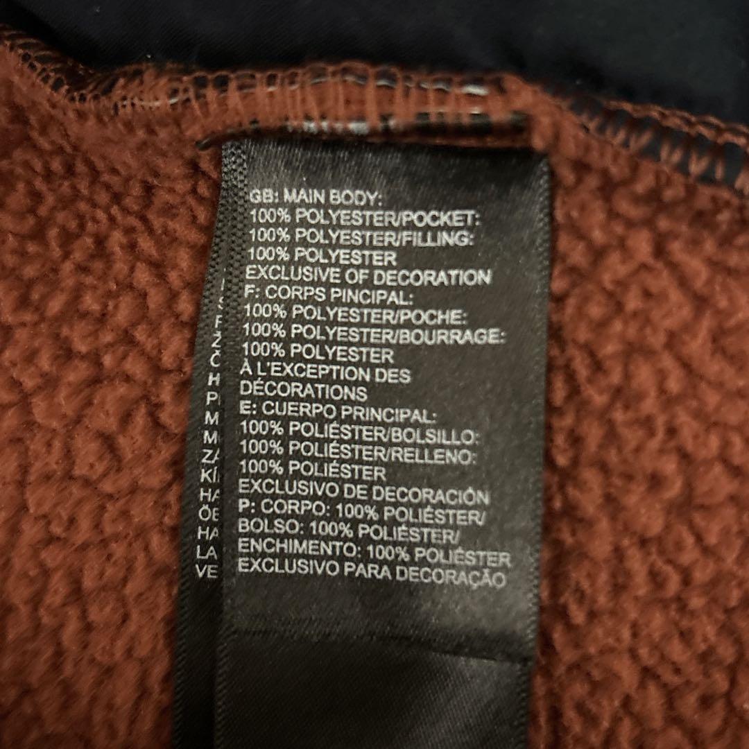 《美品》THE NORTH FACE☆フリース ジップアップベスト 茶色 2XL