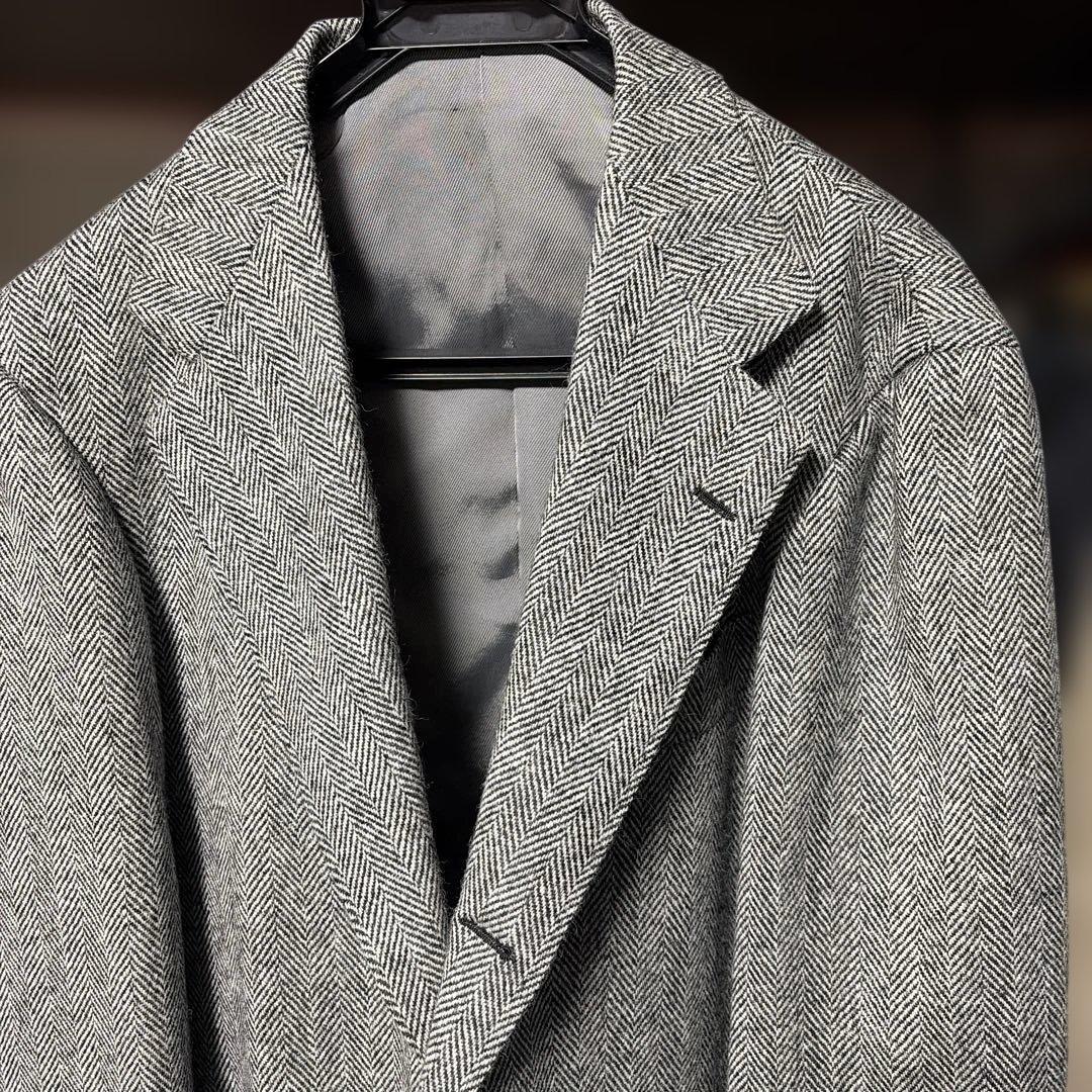 BEAMS F / HAND MADE LINE ヘリンボーン ジャケット 52