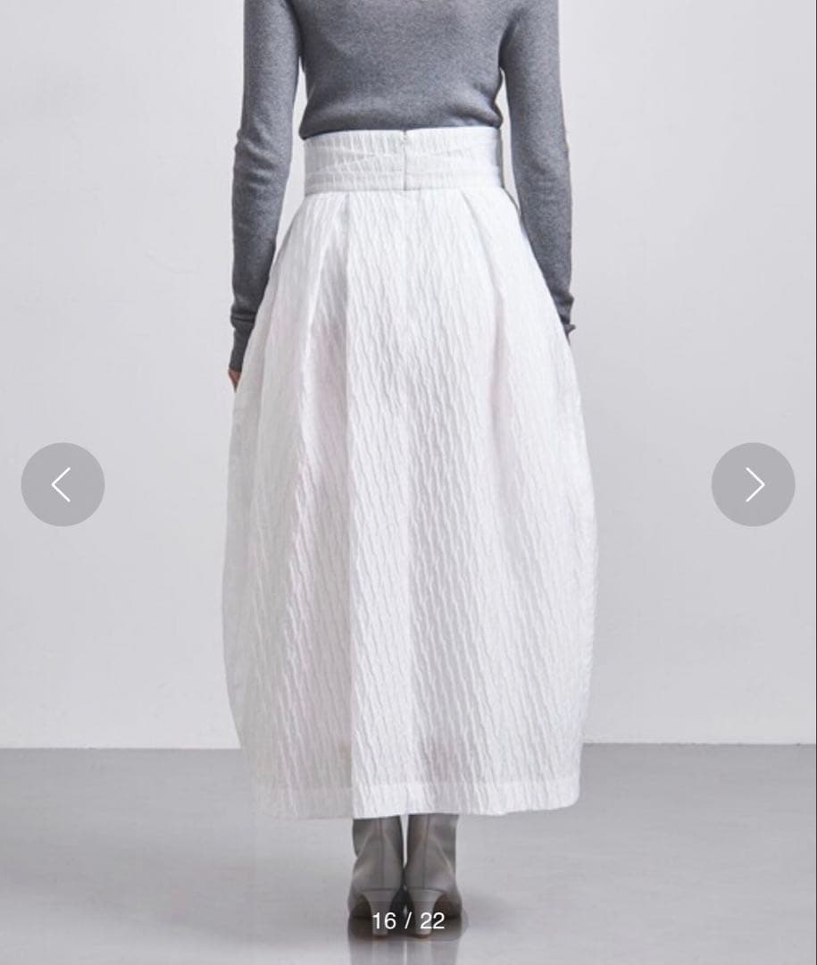 UNITED ARROWS エアリージャカード コクーンスカート