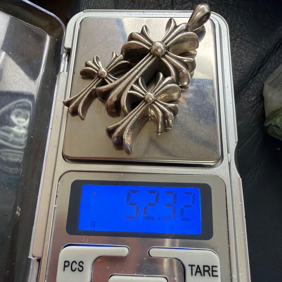 クロムハーツ TRIPLE CROSS PENDANT インボイス原本あり