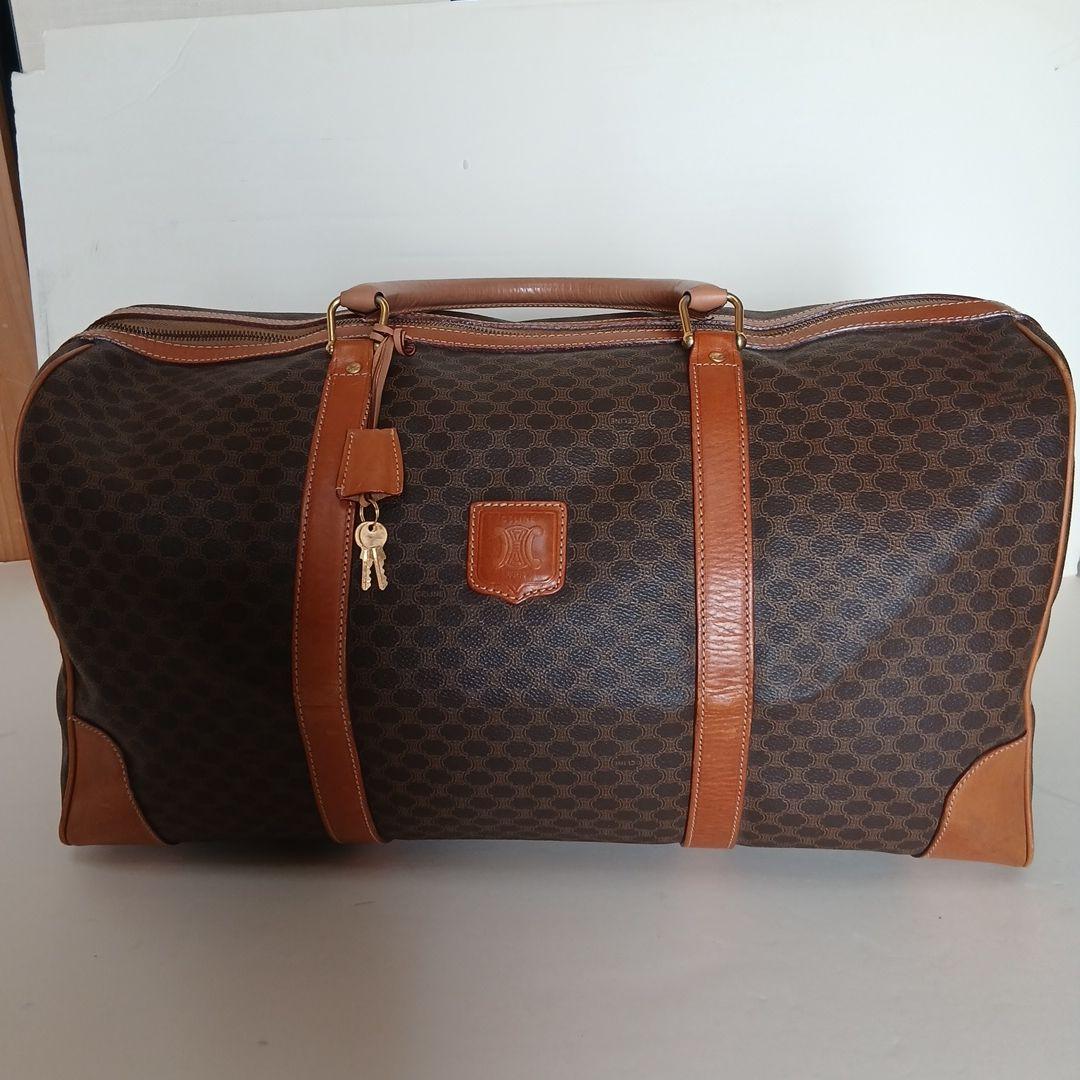 CELINE ボストンバッグ ブラウンレザー