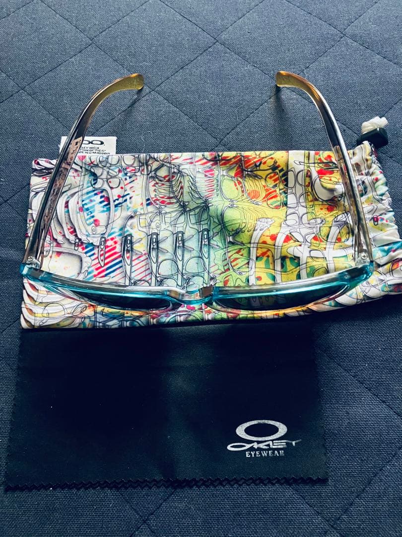 オークリー　OAKLEY フロッグスキン　サングラス ミラー 純正偏光レンズ