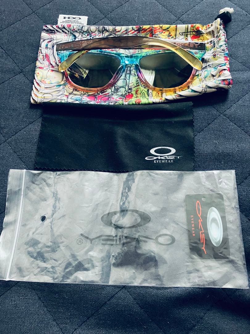 オークリー　OAKLEY フロッグスキン　サングラス ミラー 純正偏光レンズ